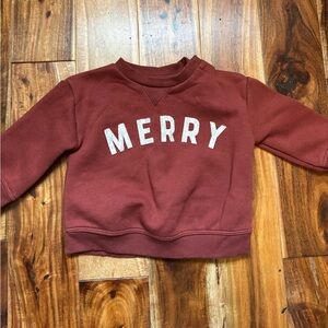 Merry Kids Pullover - Maroon - Little Co by Lauren Conrad - 3 months